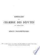 Annales de la Chambre des députés