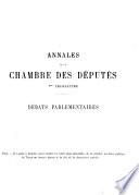 Annales de la Chambre des députés