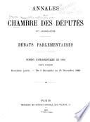 Annales de la Chambre des députés