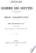 Annales de la Chambre des députés