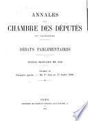 Annales de la Chambre des députés
