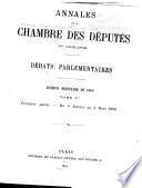Annales de la Chambre des députés