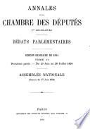 Annales de la Chambre des députés