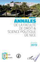 Annales de la faculté de droit & science politique de Nice