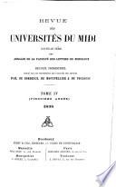 Annales de la Faculté des lettres de Bordeaux