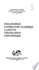 Annales de la Faculté des lettres et sciences humaines