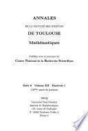 Annales de la faculté des sciences de Toulouse