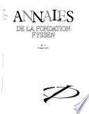 Annales de la Fondation Fyssen
