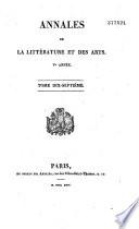 Annales de la littérature et des arts