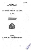 Annales de la littérature et des arts