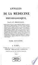 Annales de la médecine physiologique