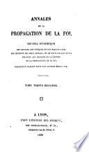 Annales de la propagation de la foi