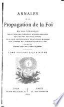 Annales de la propagation de la foi