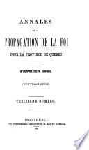 Annales de la propagation de la foi pour la province de Québec