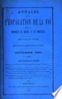 Annales de la propagation de la foi pour les provinces de Québec et de Montréal