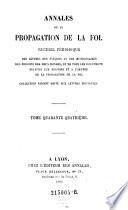 Annales De La Propagation De La Foi. Recueil Périodique (etc.)