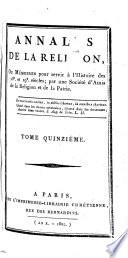 Annales de la religion