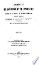 Annales de la science et du droit commercial, ou Mémorial du commerce et de l'industrie