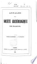 Annales de la Société archéologique de Namur