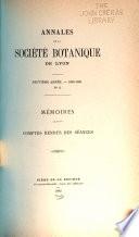 Annales de la Société botanique de Lyon