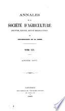 Annales de la Société d'Agriculture, Industrie, Sciences, Arts et Belles-Lettres du Département de la Loire