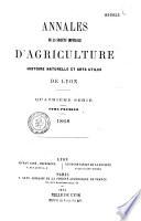 Annales de la Société d'agriculture, sciences et industrie de Lyon