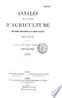 Annales de la Société d'agriculture, sciences et industrie de Lyon