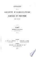 Annales de la Société d'agriculture, sciences et industrie de Lyon