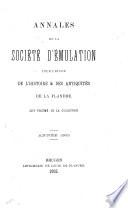 Annales de la Société d'émulation de Bruges