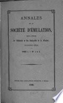 Annales de la Société d'Emulation de Bruges