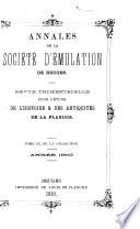 Annales de la Société d'émulation de Bruges