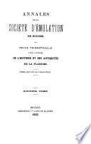Annales de la Société d'émulation de Bruges