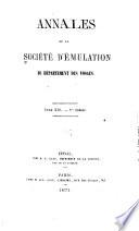 Annales de la Société d'émulation du département des Vosges