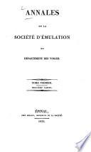 Annales de la Société d'Emulation du Département des Vosges