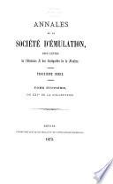 Annales de la Société d'emulation pour l'étude de l'histoire et des antiquities de la Flandre