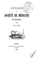Annales de la Société de médecine d'Anvers