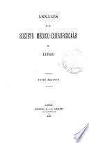 Annales de la Société de médecine de Liége