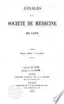 Annales de la Société de médecine de Lyon