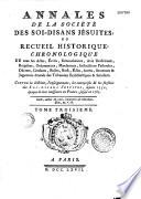 Annales de la Société des soi-disants Jésuites