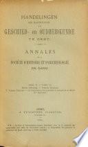 Annales de la Société dh̕istoire et archéologie de Gand