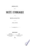Annales de la Société Entomologique de Belgique