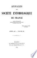 Annales de la Société entomologique de France
