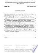 Annales de la Société entomologique de France