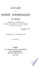 Annales de la Société entomologique de France