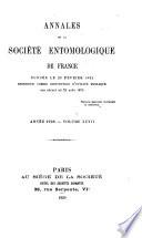 Annales de la Société entomologique de France