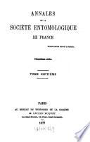 Annales de la Société Entomologique de France
