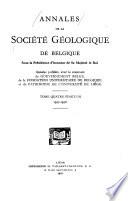 Annales de la Société géologique de Belgique
