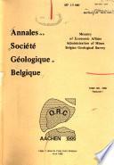 Annales de la Société géologique de Belgique