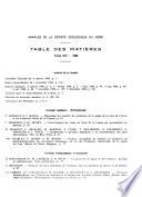 Annales de la Société géologique du Nord