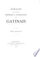 Annales de la Société historique & archéologique du Gâtinais